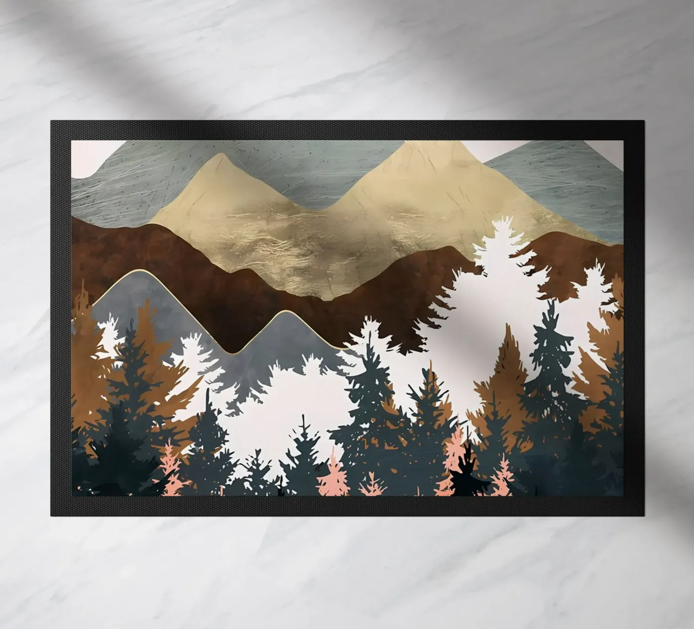 Forest View doormat by Albert S Jacob