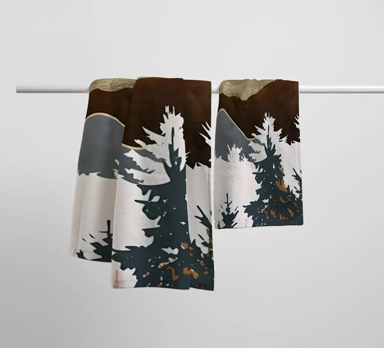 Vue de la forêt serviette de bain de Albert S Jacob