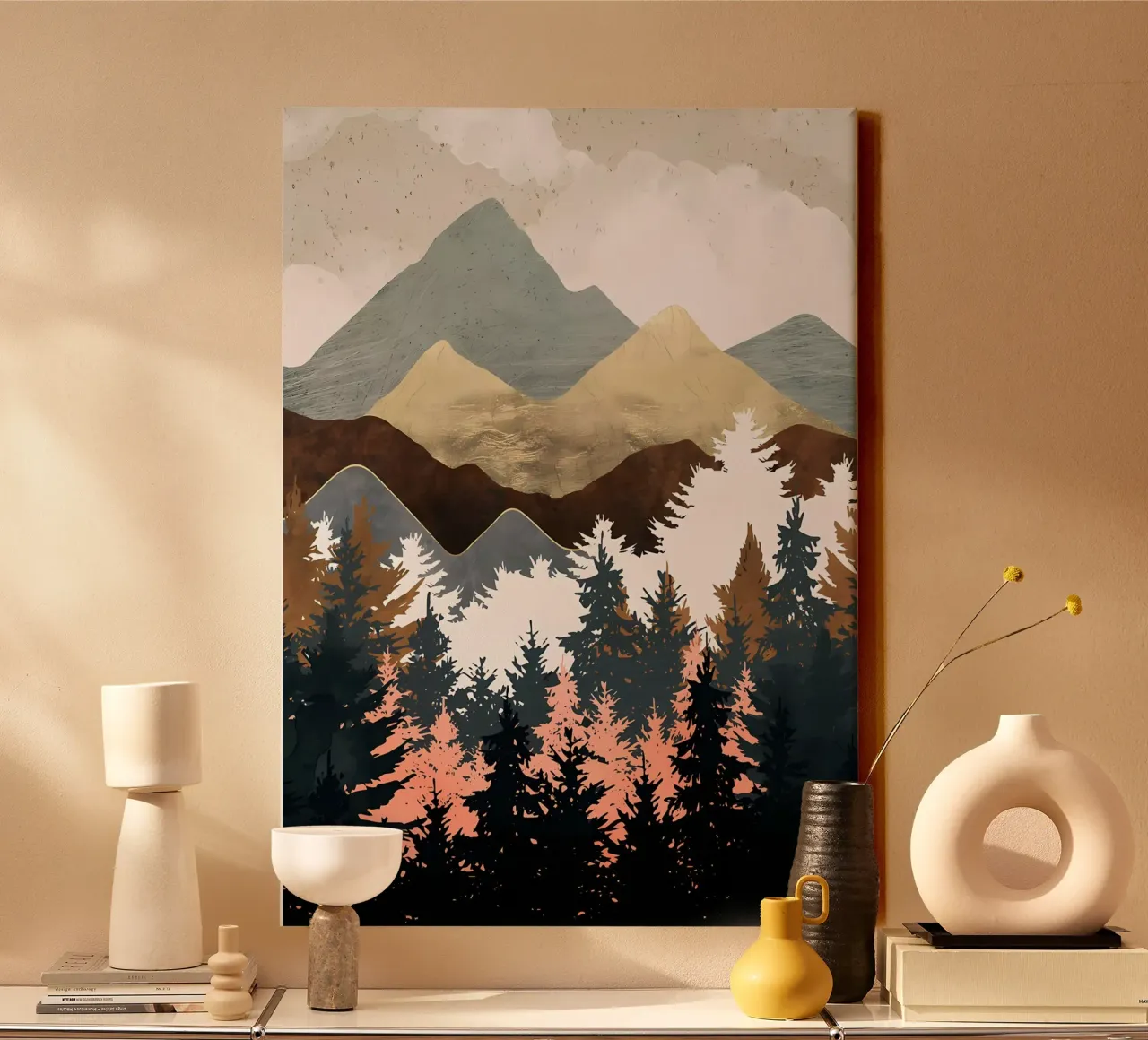 Forest View canvas by Albert S Jacob