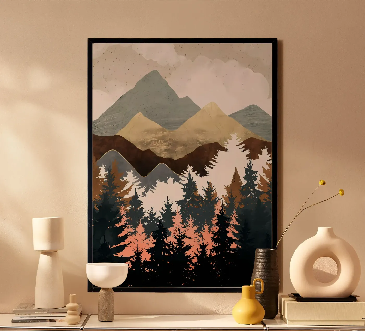 Vista sulla foresta poster da Albert S Jacob