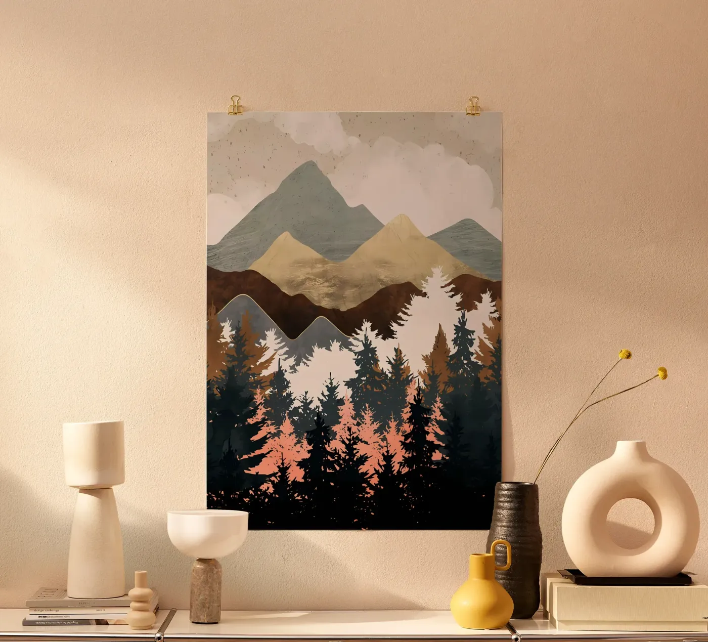 Vista sulla foresta poster da Albert S Jacob