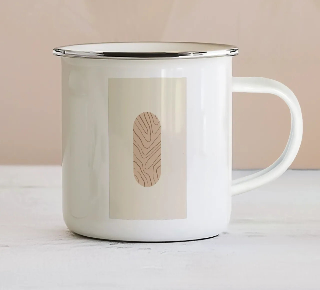 Pine Emaille Tasse von Pure