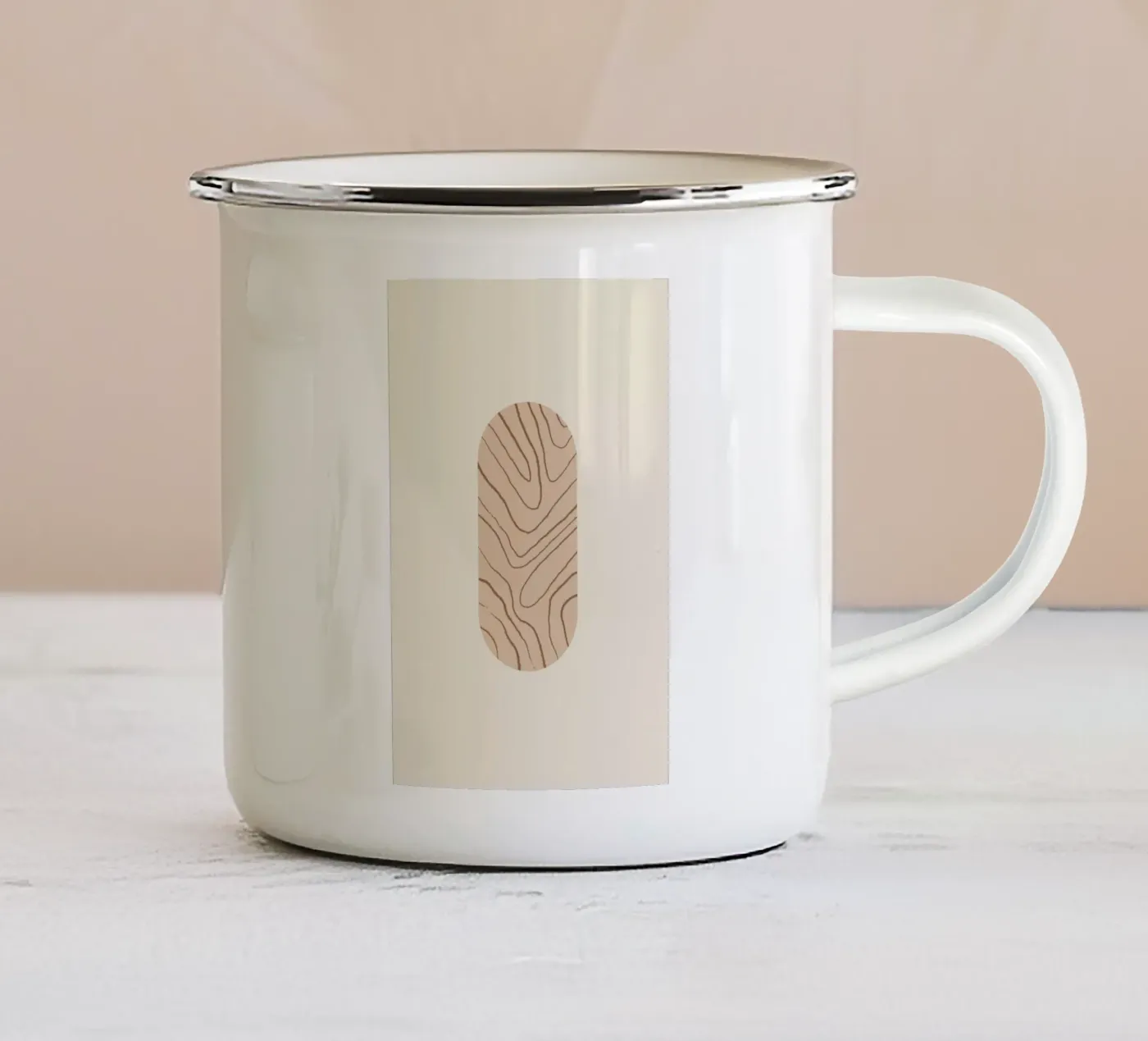 Pine enamel mug by Pure