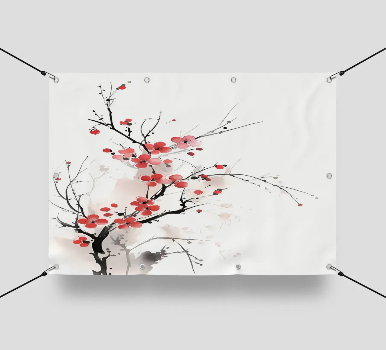 Fiore di sakura giapponese telo in pvc da Rebecca Clark Wyrick