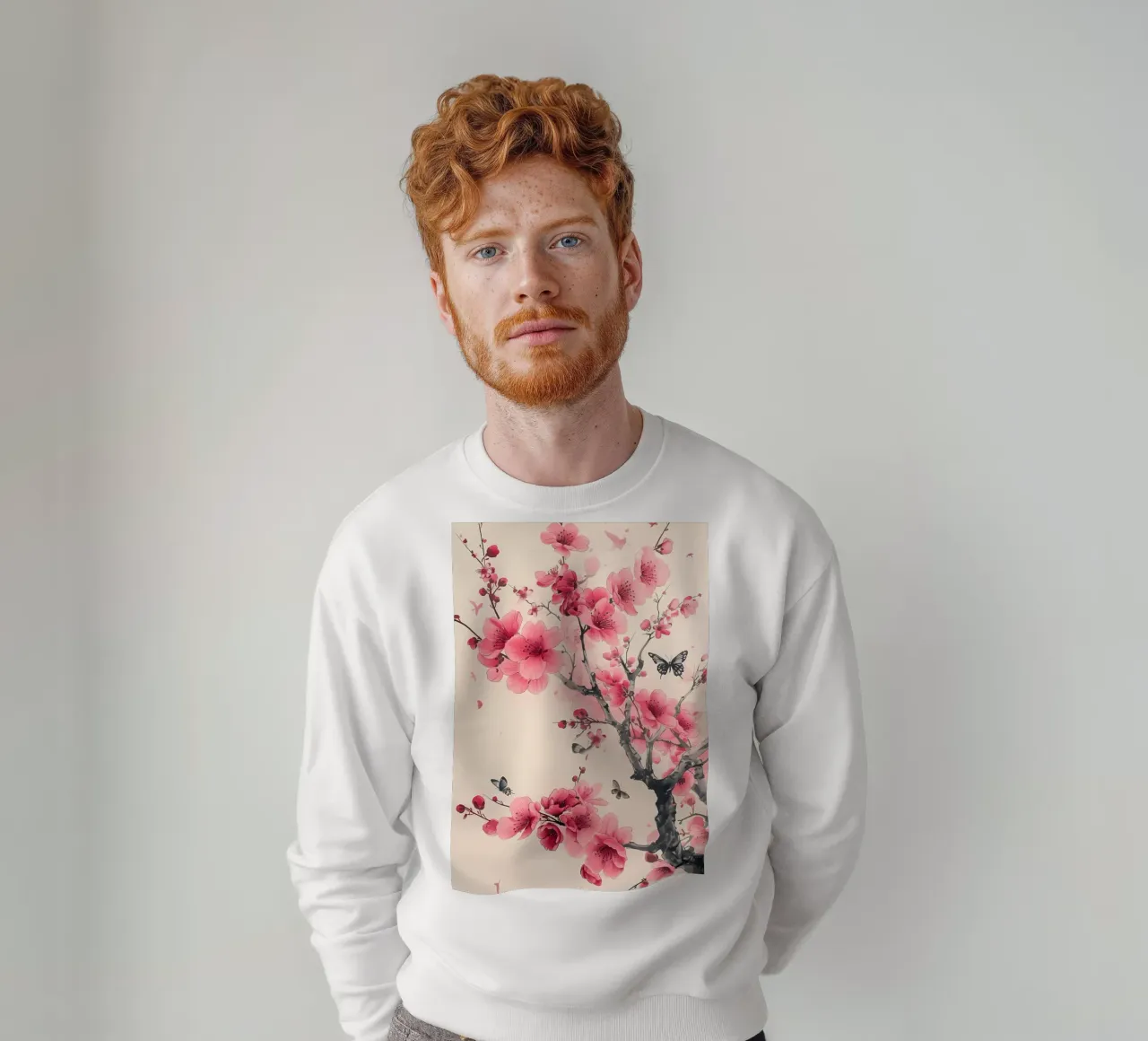 Acquerello sui fiori di ciliegio felpa da Rebecca Clark Wyrick