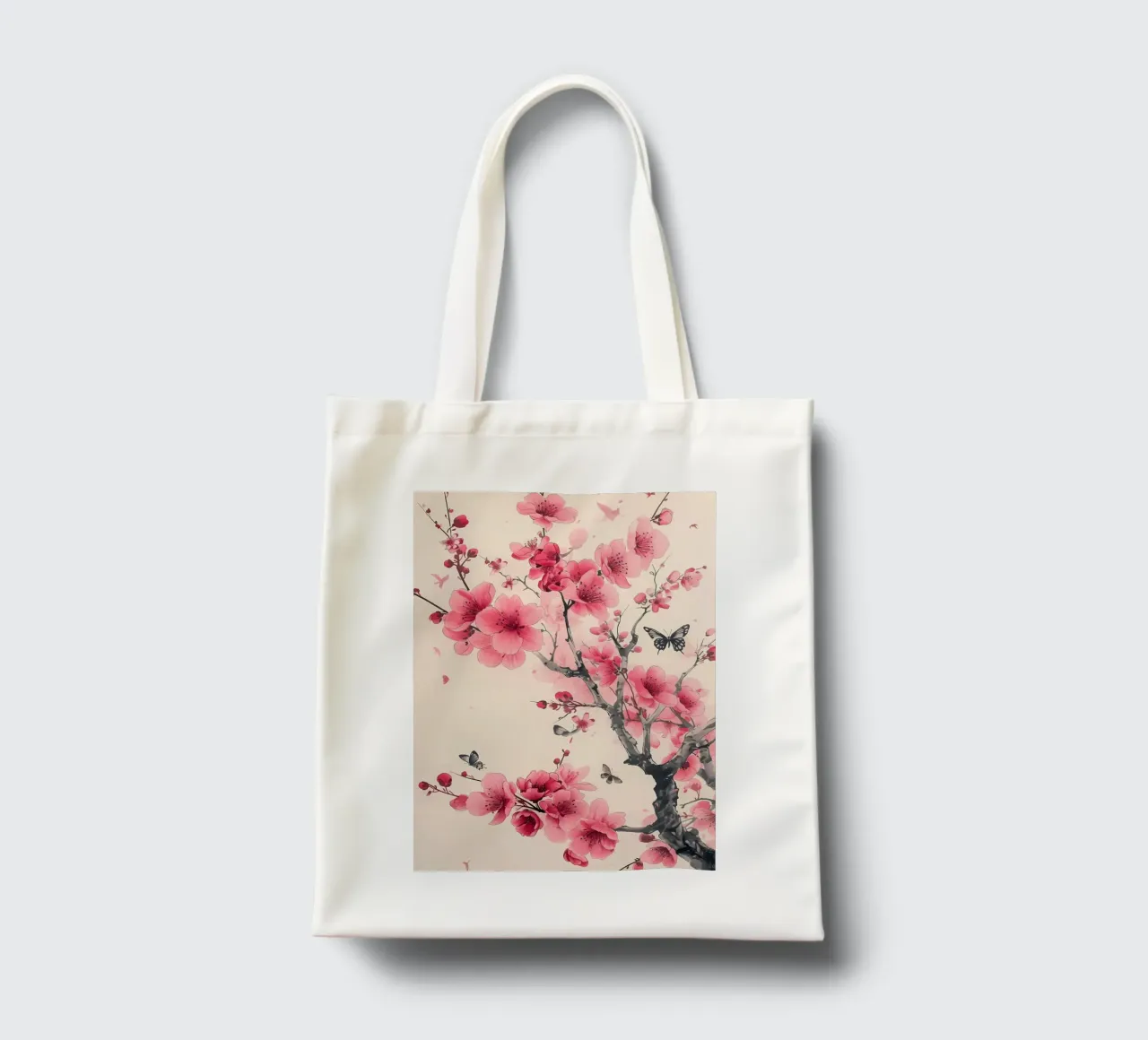 Acquerello sui fiori di ciliegio borsa in juta da Rebecca Clark Wyrick
