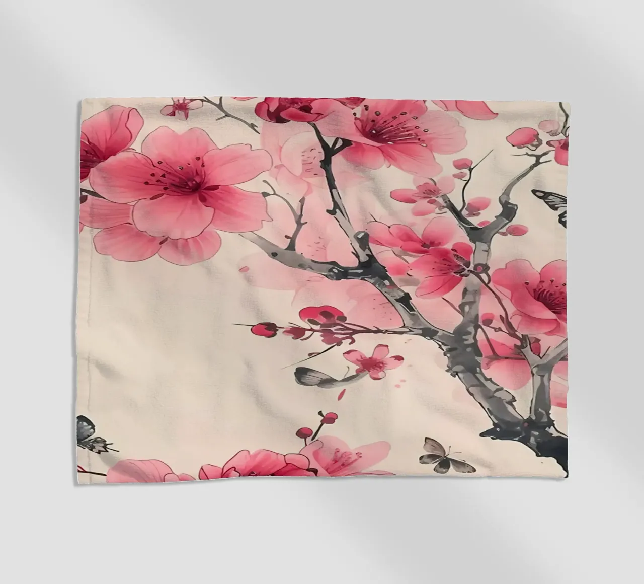 Acquerello sui fiori di ciliegio telo mare da Rebecca Clark Wyrick