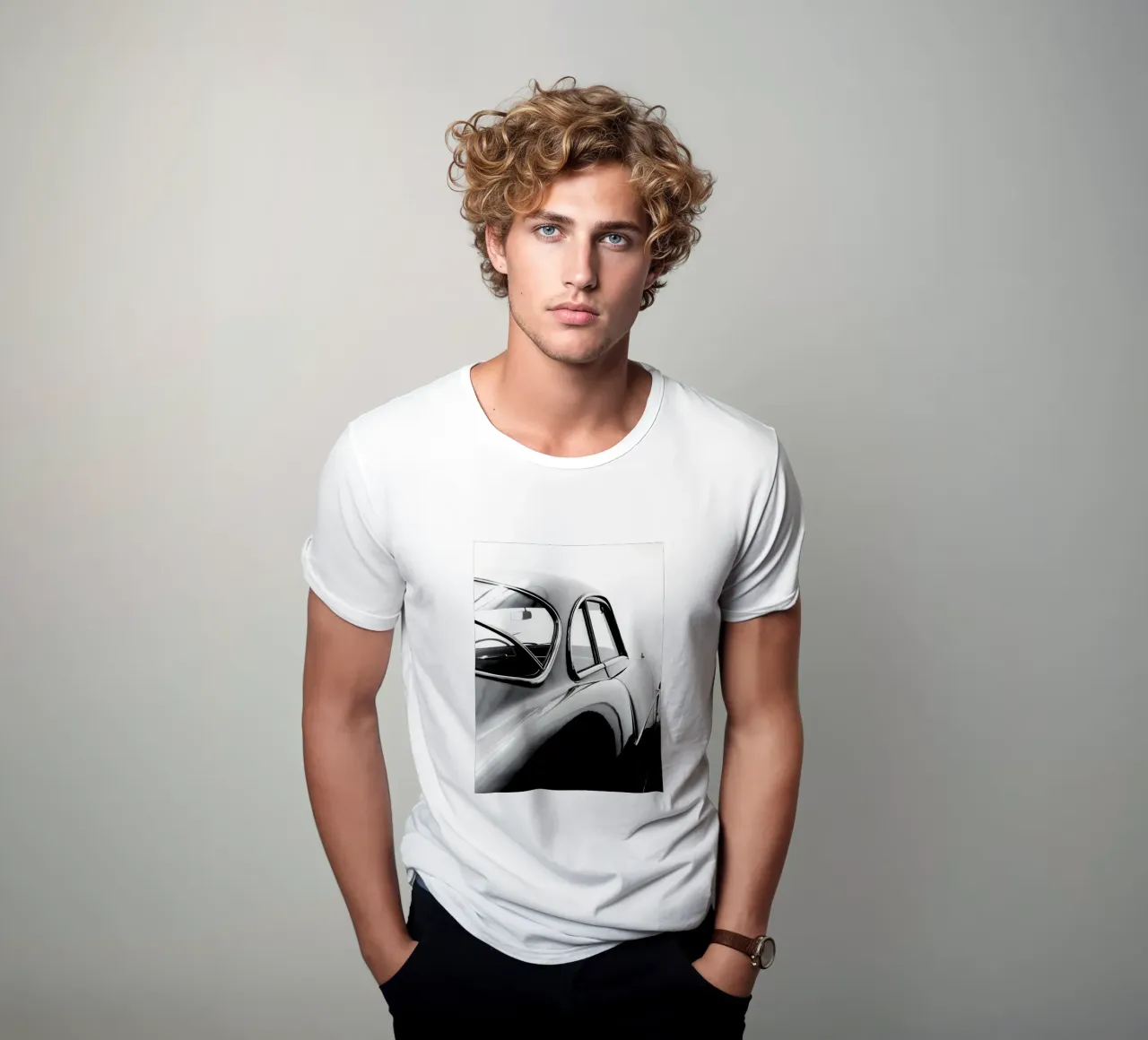 Auto d'epoca monocromatiche t-shirt da CAR EDITION