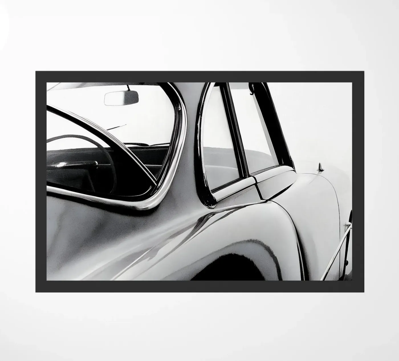 Monochrome Oldtimer Fußmatte von CAR EDITION