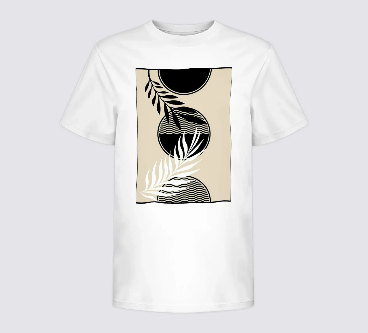 Stampa tropicale in bianco e nero t-shirt bambini da James M Coyle