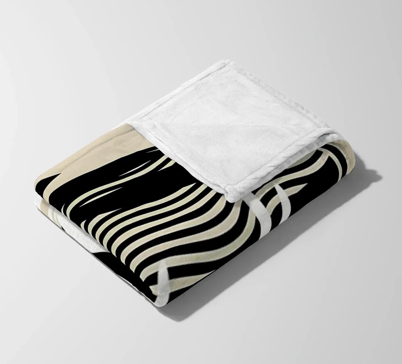Stampa tropicale in bianco e nero coperta in pile da James M Coyle