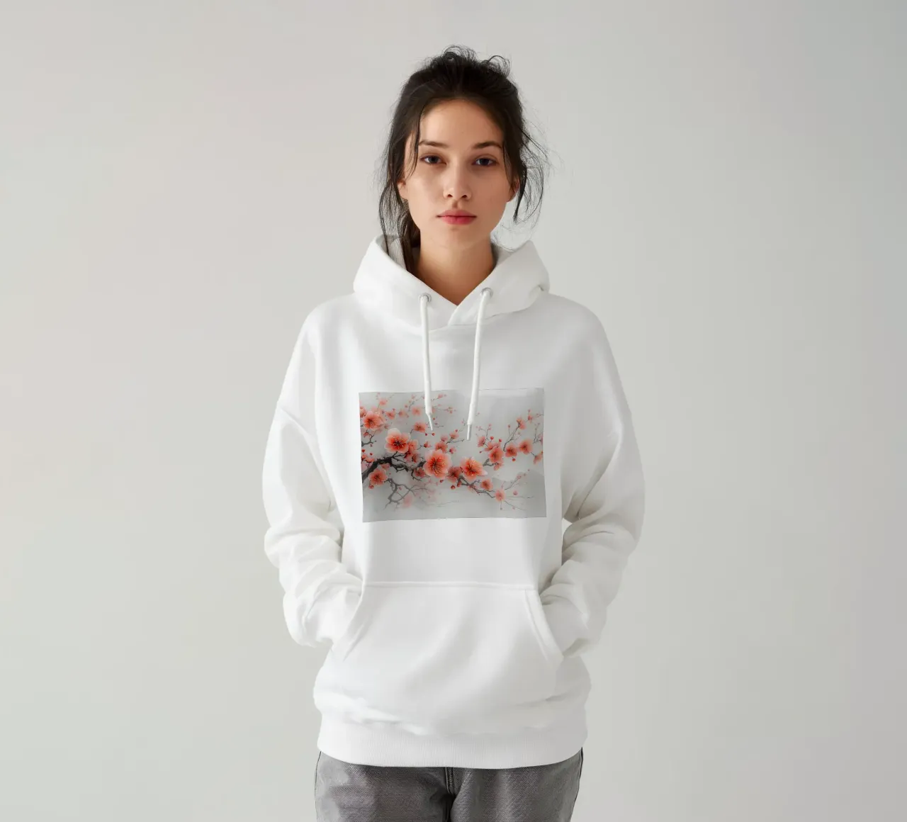 ciliegio in fiore in Giappone felpa con cappuccio da Rebecca Clark Wyrick