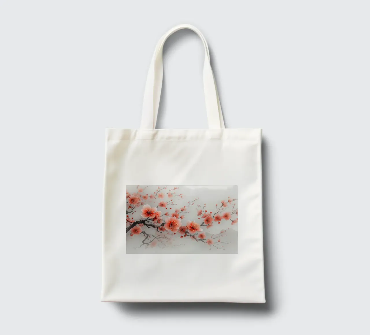 ciliegio in fiore in Giappone borsa in juta da Rebecca Clark Wyrick