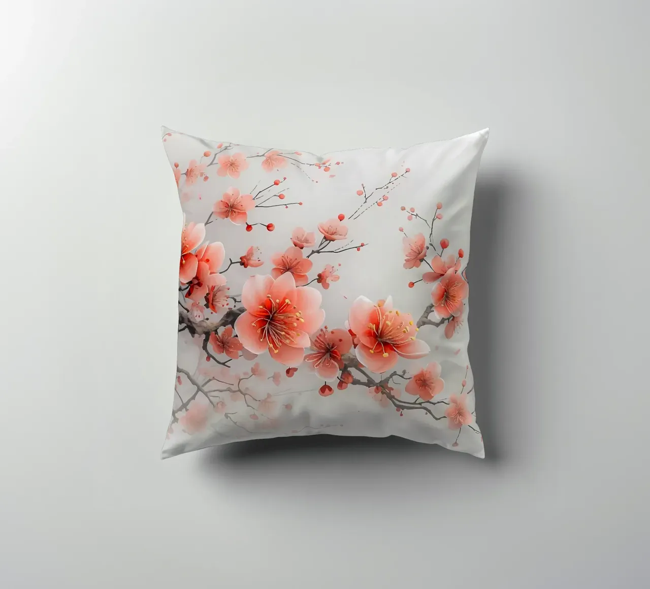 ciliegio in fiore in Giappone cuscino da Rebecca Clark Wyrick