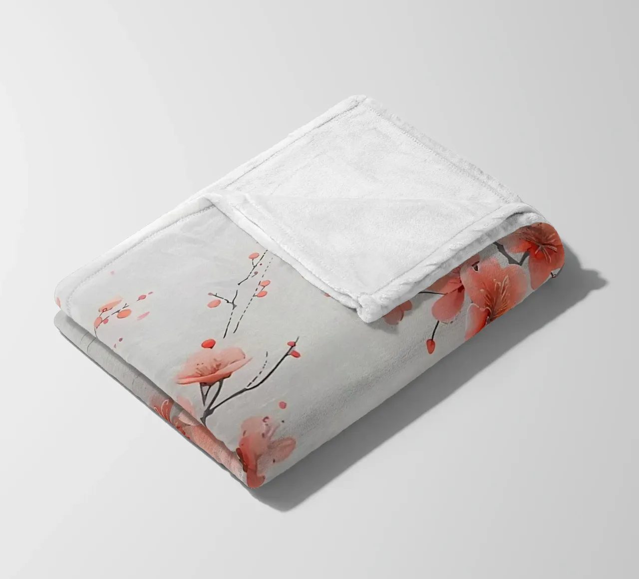 ciliegio in fiore in Giappone coperta in pile da Rebecca Clark Wyrick