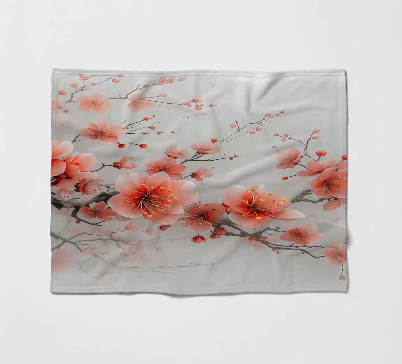 ciliegio in fiore in Giappone coperta in pile da Rebecca Clark Wyrick