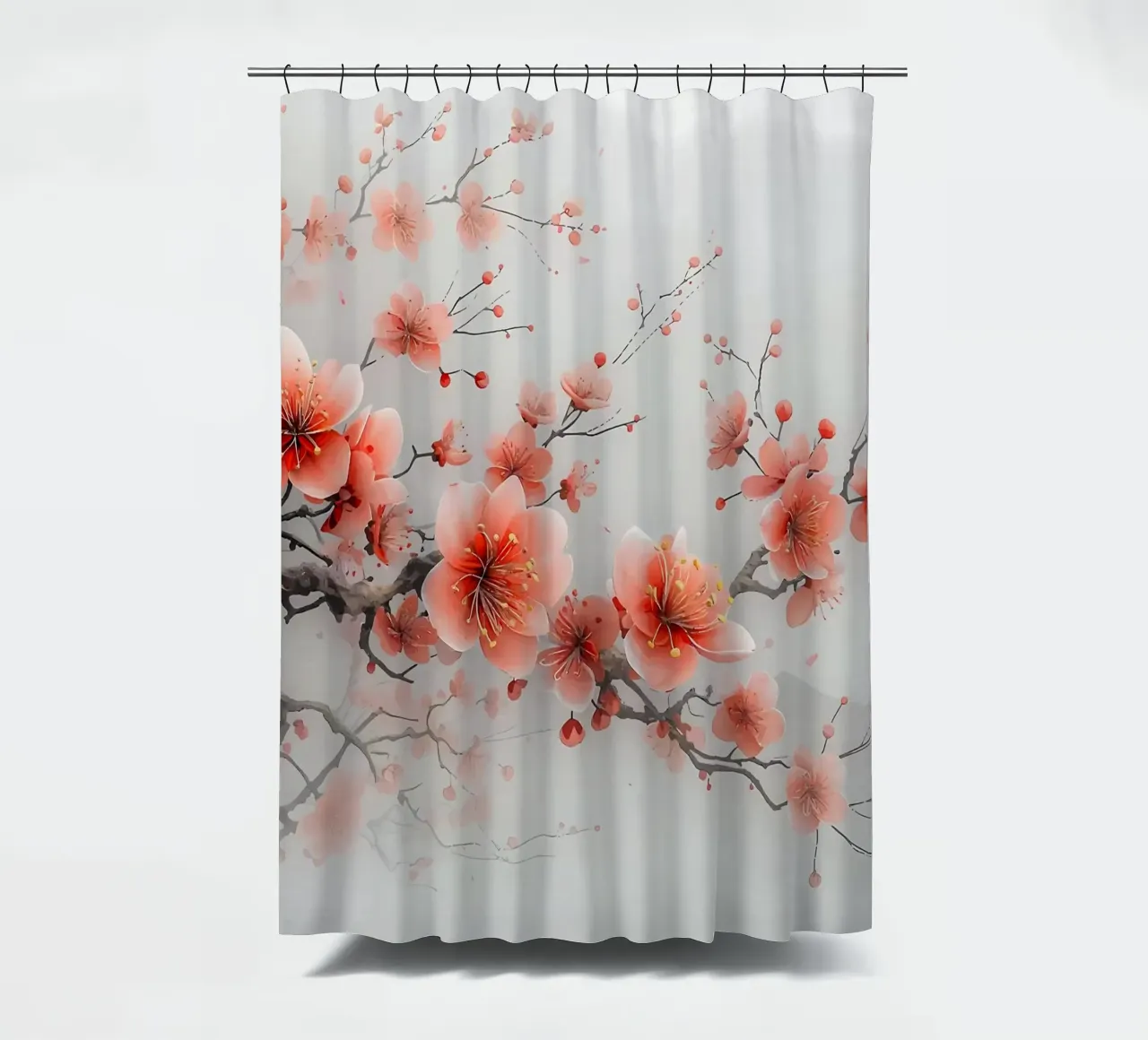 ciliegio in fiore in Giappone tenda da doccia da Rebecca Clark Wyrick