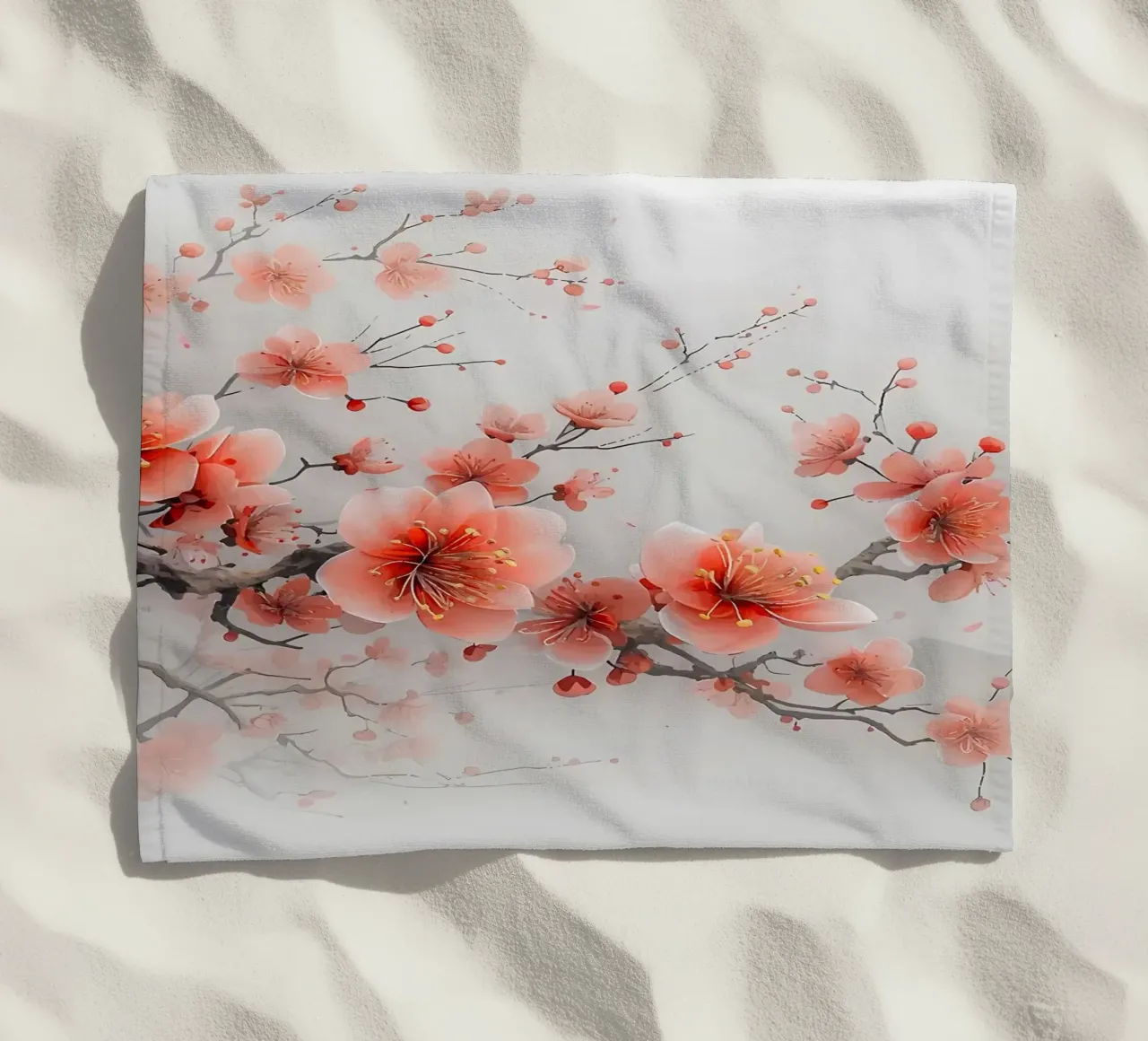 ciliegio in fiore in Giappone telo mare da Rebecca Clark Wyrick