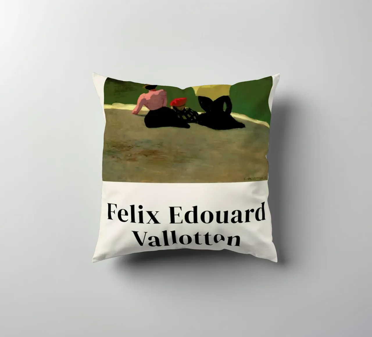 Vallotton - On the Beach cuscino da ARTOTHEK
