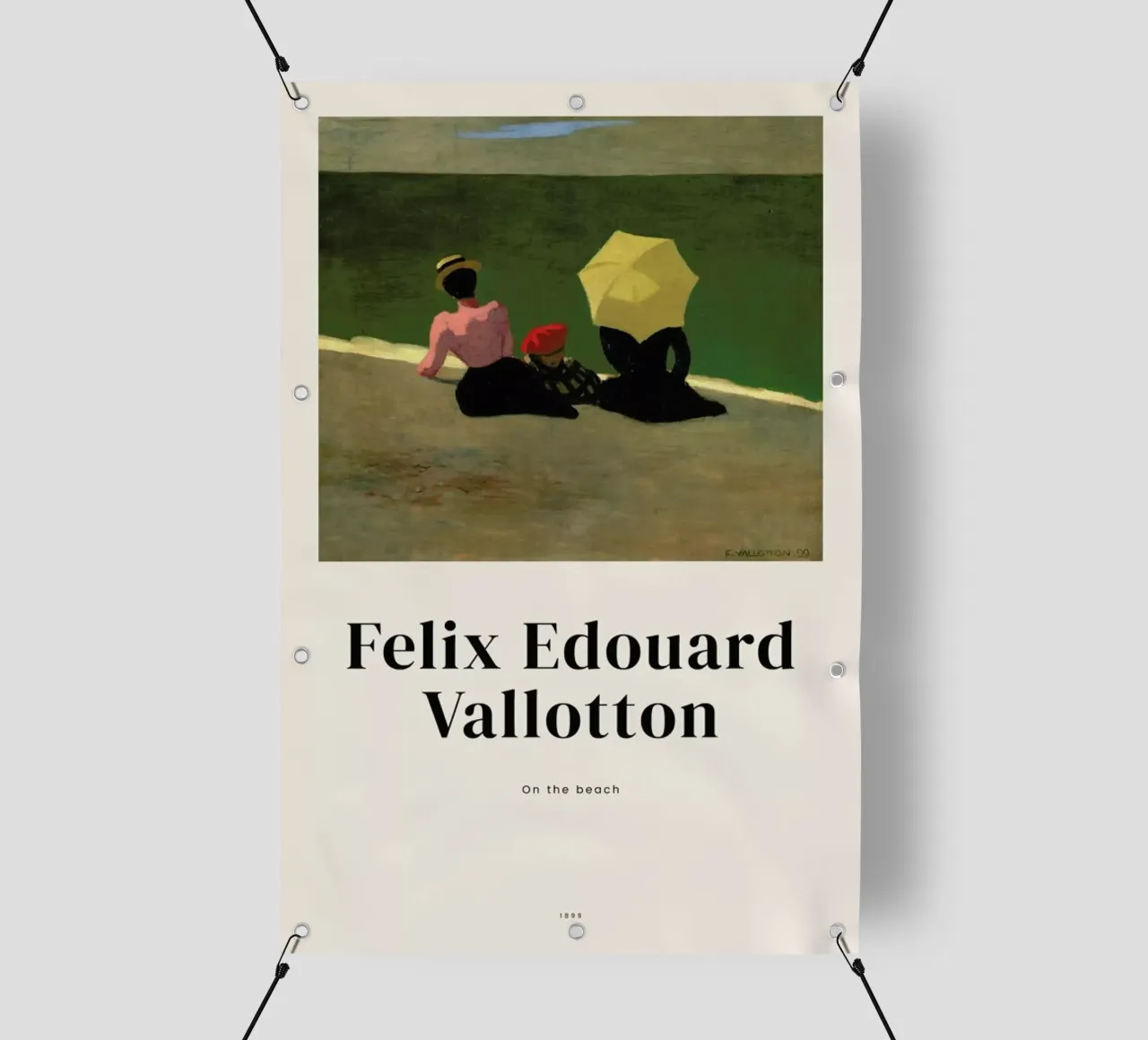 Vallotton - On the Beach telo in pvc da ARTOTHEK