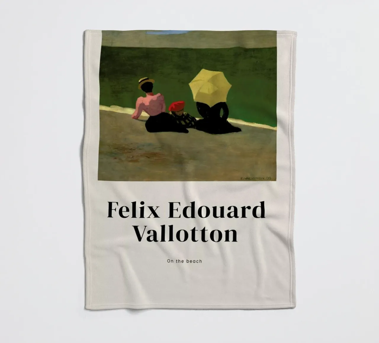 Vallotton - On the Beach coperta in pile da ARTOTHEK