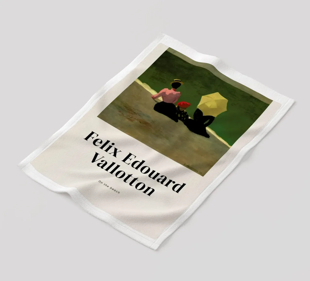 Vallotton - On the Beach coperta in pile da ARTOTHEK