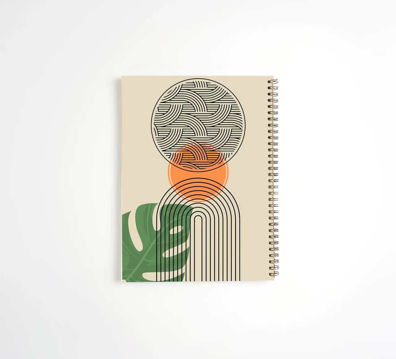 Abstract Geometric Art Print spiral notebook by James M Coyle