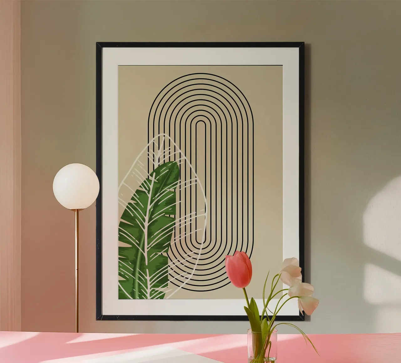 Arte minimalista tropicale poster da James M Coyle