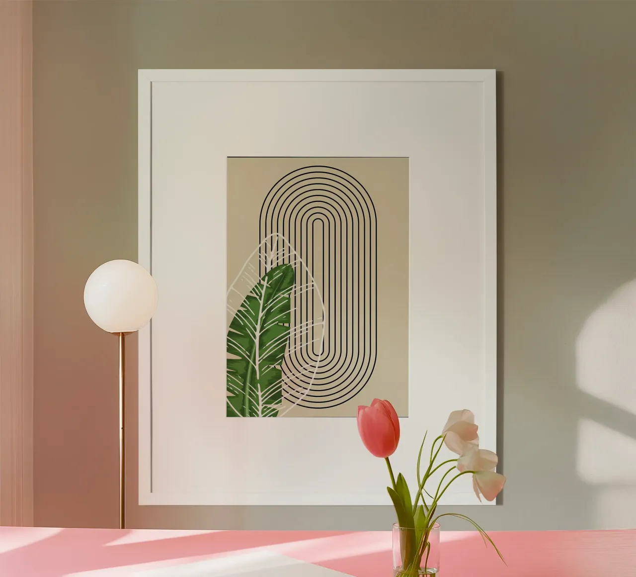 Arte minimalista tropicale poster da James M Coyle