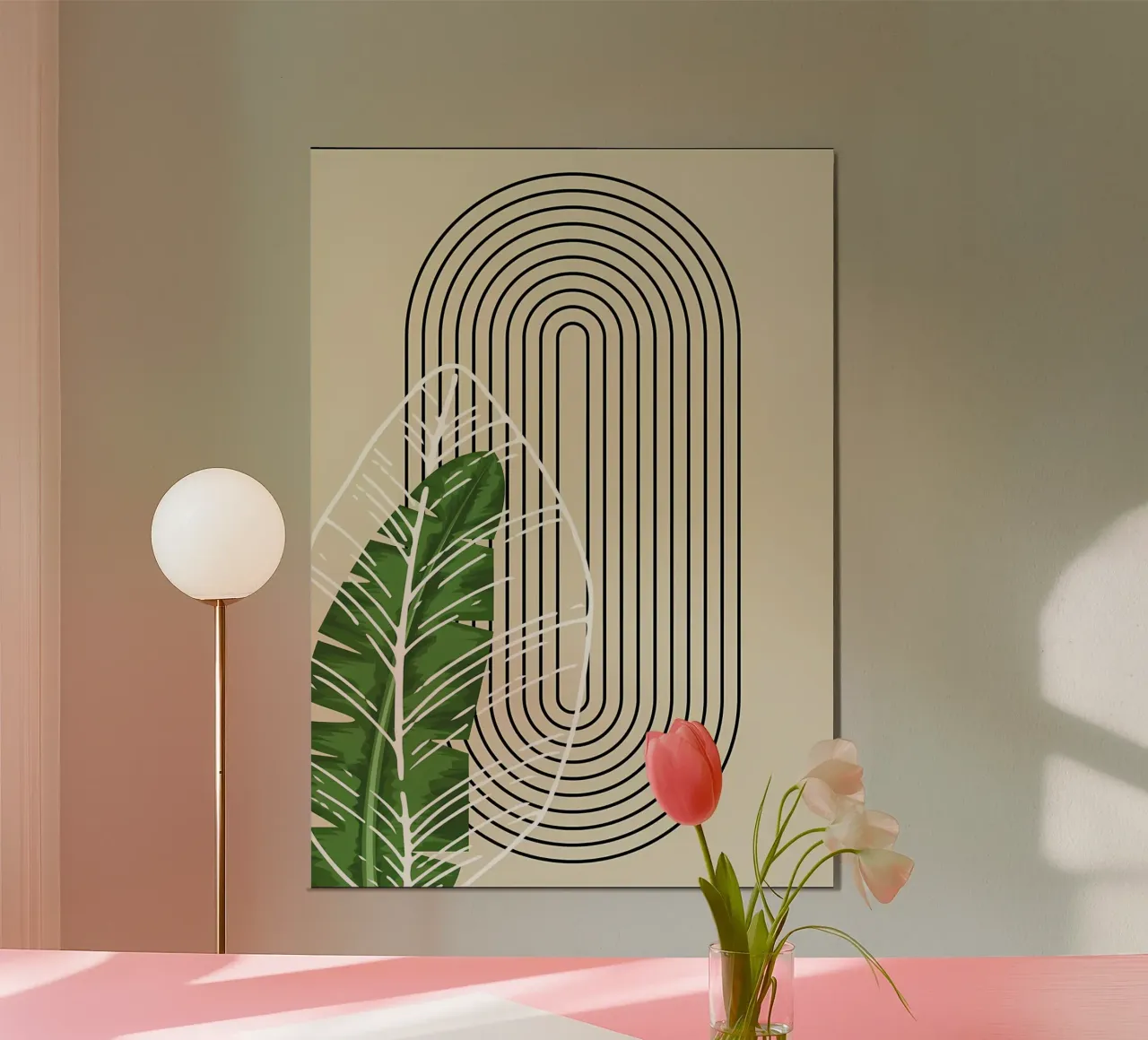 Arte minimalista tropicale poster da James M Coyle