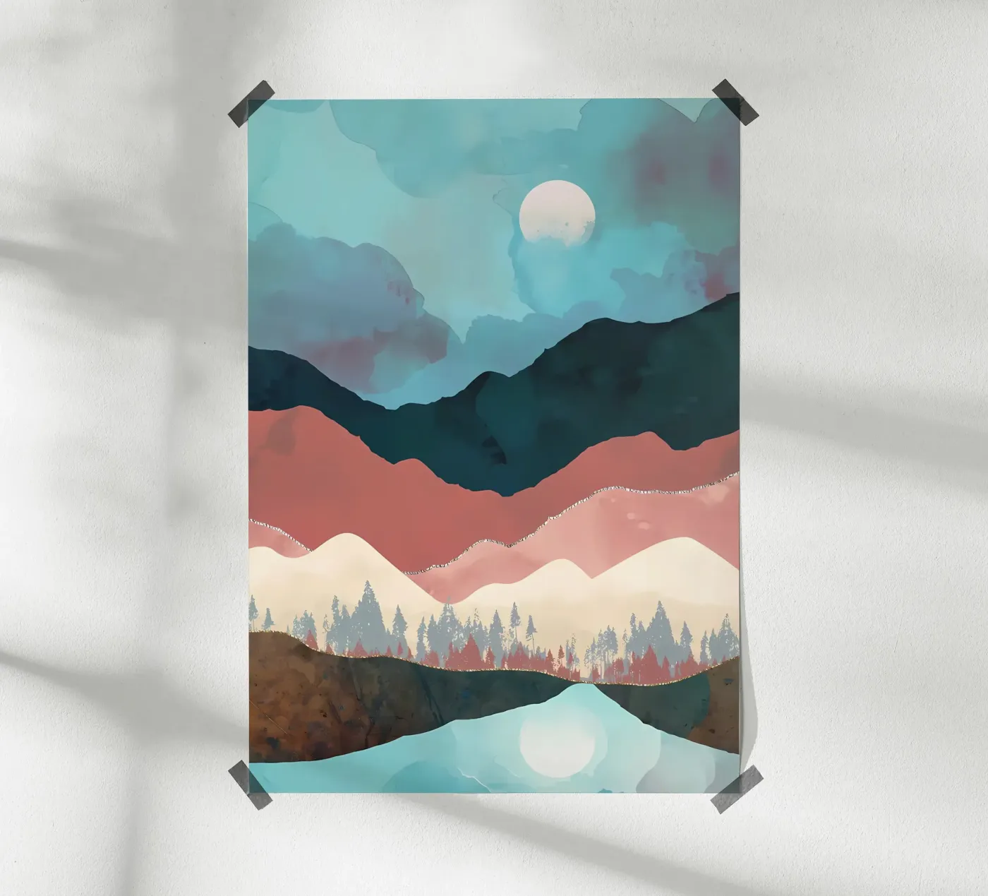 Herbstübergang Poster von Albert S Jacob