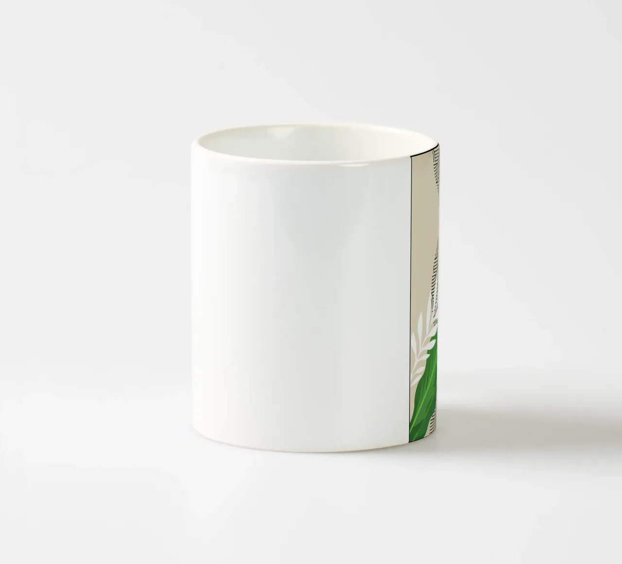 Tropical Geometric Art Print ceramic mug by James M Coyle