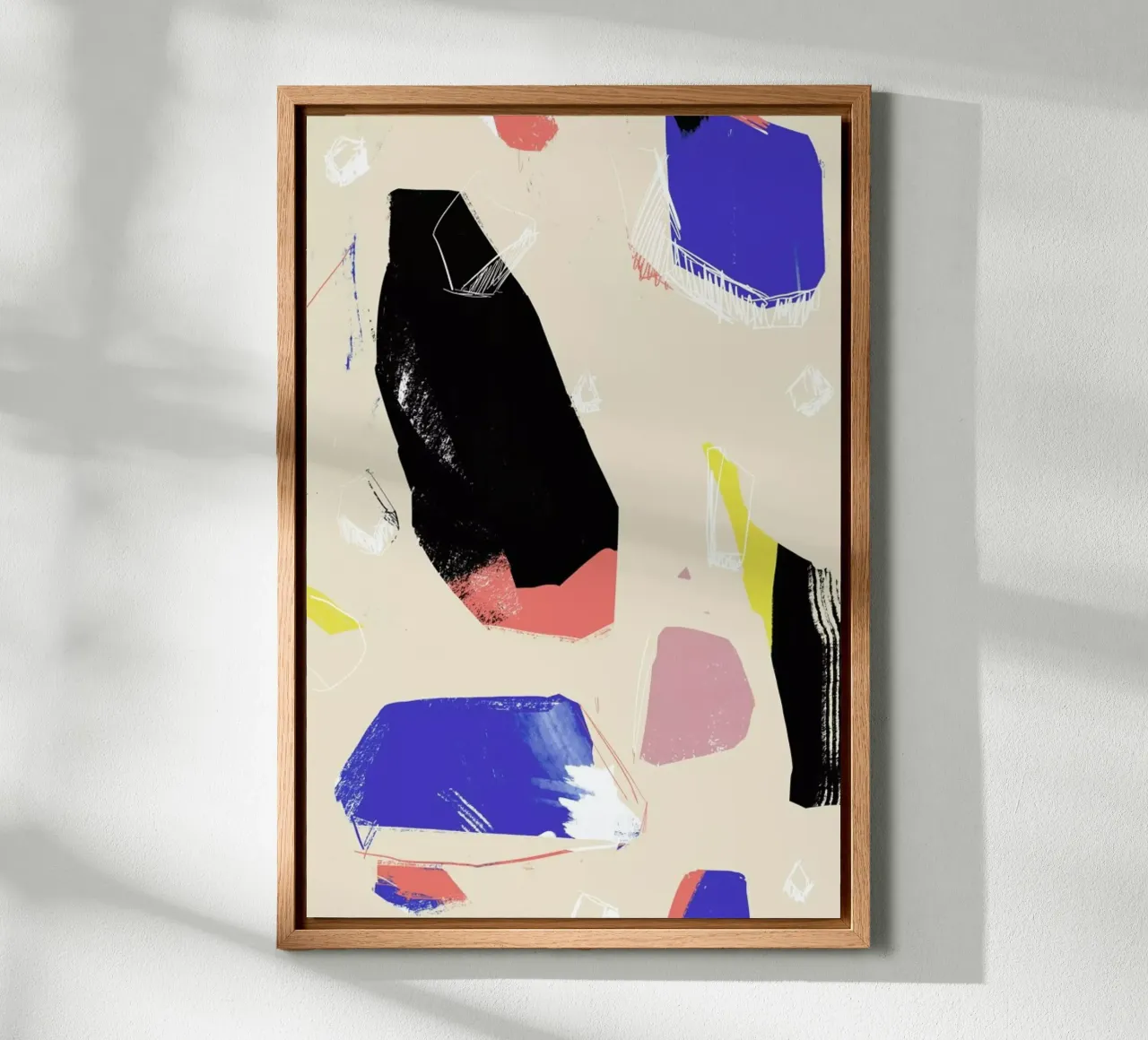 Gems Leinwand mit Schattenfugenrahmen von Jilli Darling Art