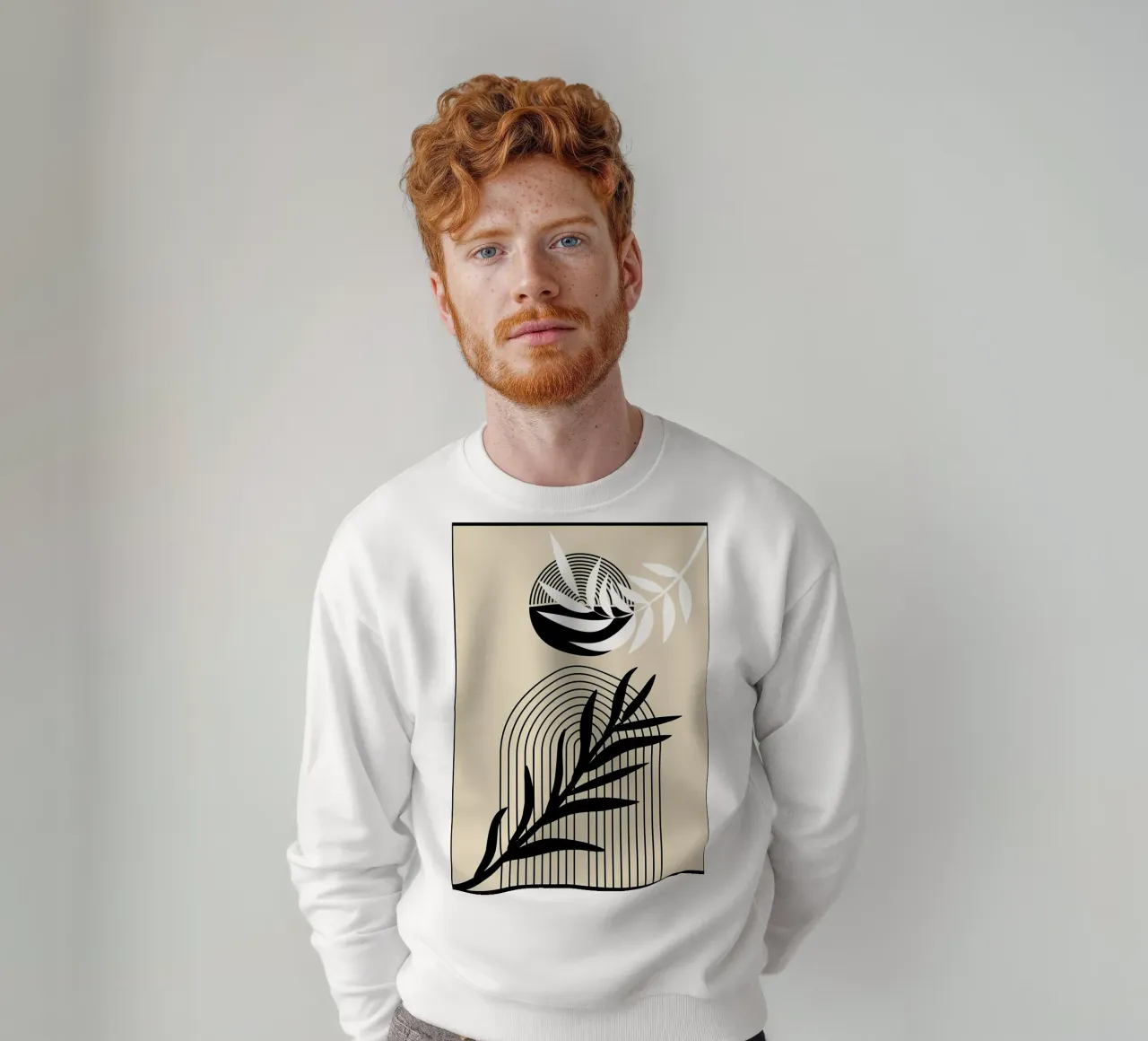 Arte botanica in bianco e nero felpa da James M Coyle