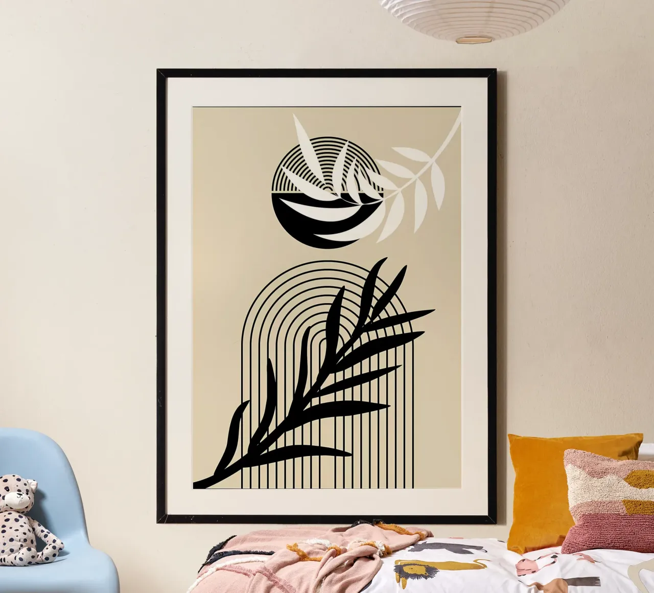 Arte botanica in bianco e nero poster da James M Coyle