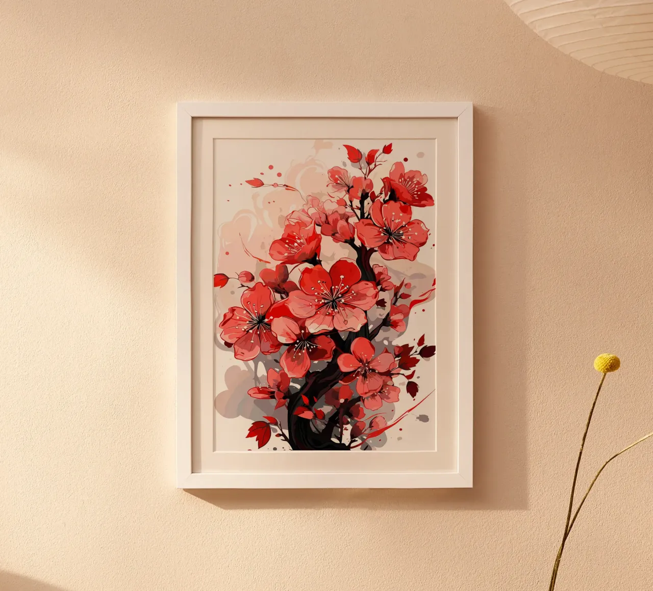 Fiore rosso poster da Rebecca Clark Wyrick