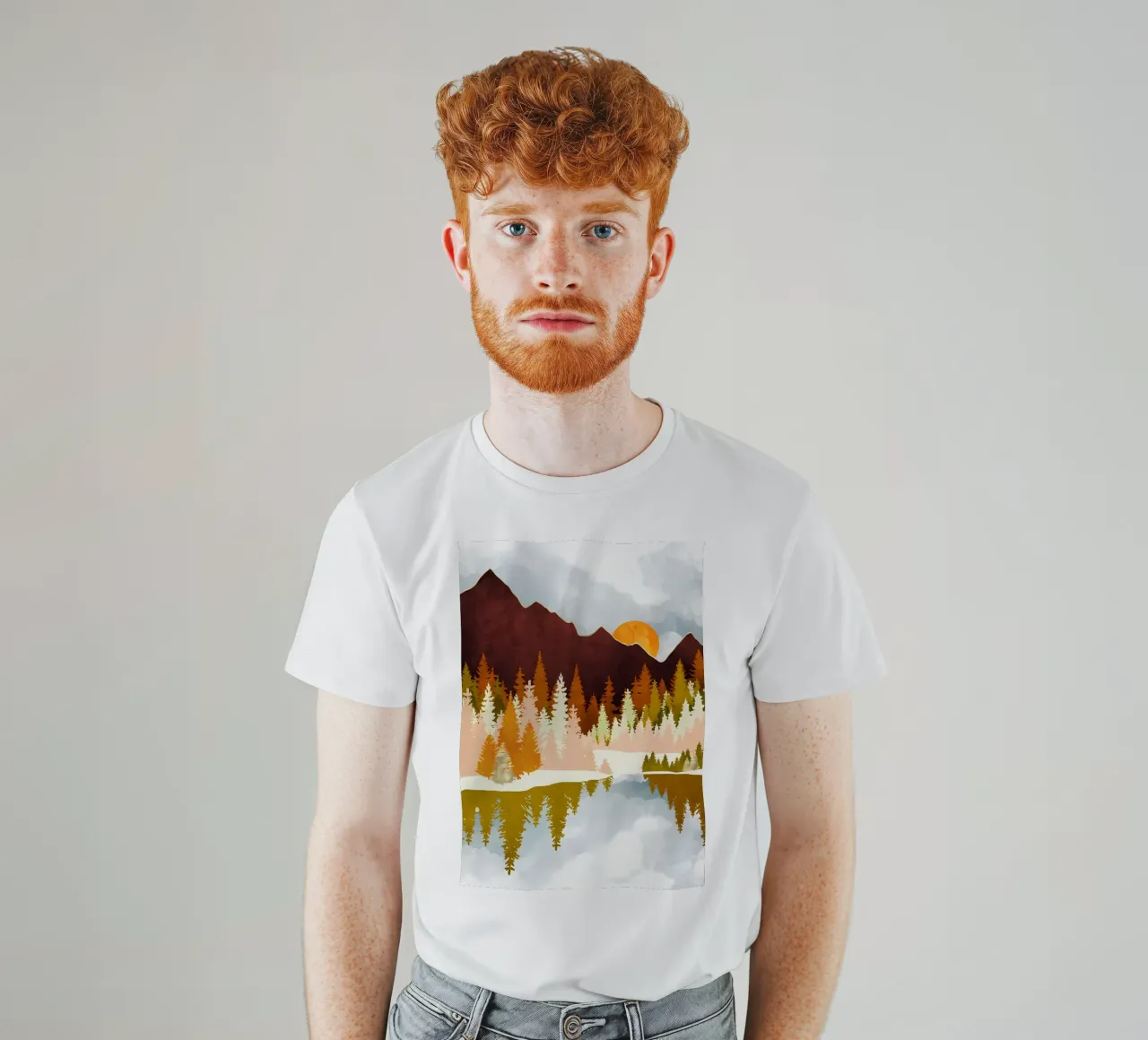 Winter Forest Vista t-shirt by Albert S Jacob