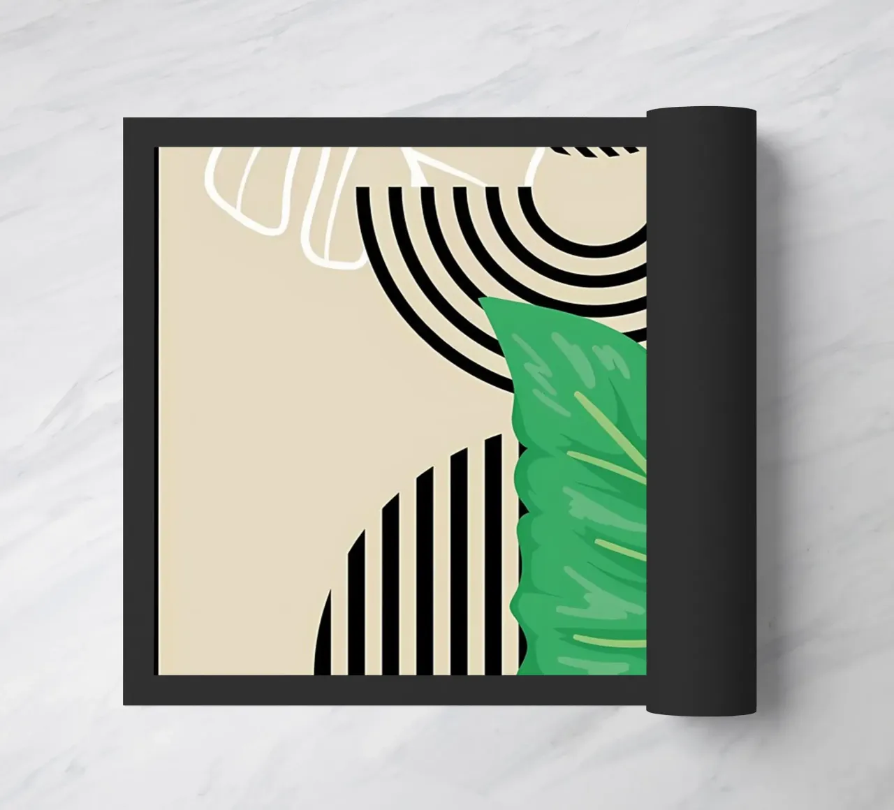 Art abstrait de la feuille tropicale paillasson de James M Coyle
