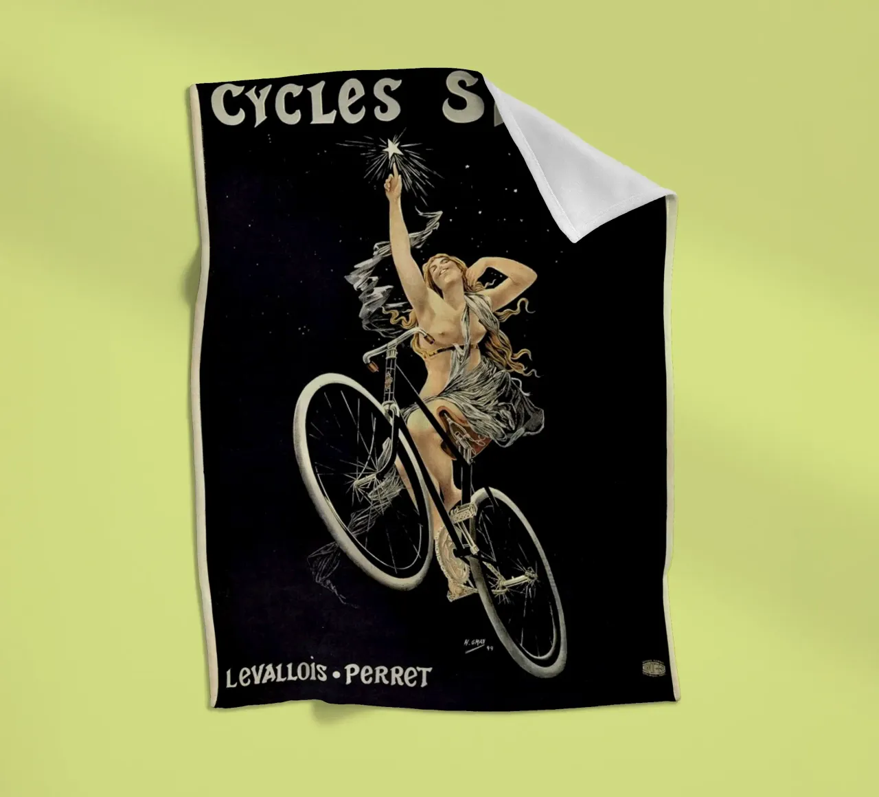 Gray (Boulanger) - Cycles Sirius fleece blanket by ARTOTHEK