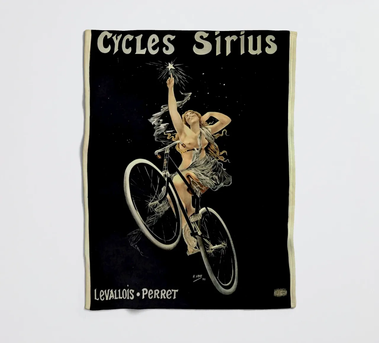 Gray (Boulanger) - Cycles Sirius fleece blanket by ARTOTHEK