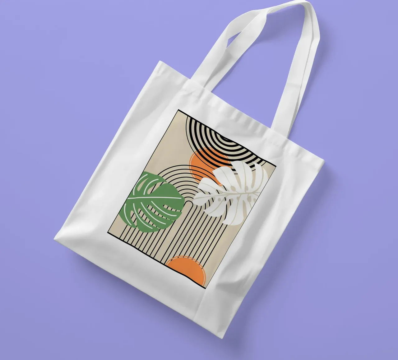 Tropical Abstract Art Print tote bag de James M Coyle