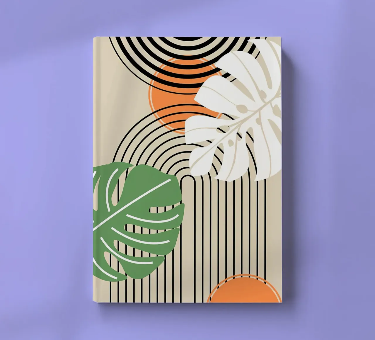 Tropical Abstract Art Print notebook by James M Coyle