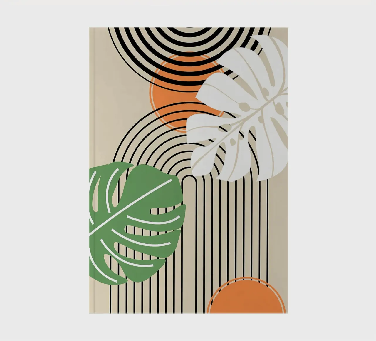 Tropical Abstract Art Print notebook by James M Coyle