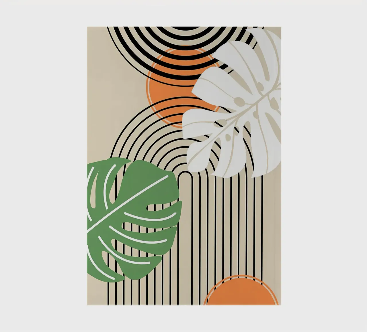 Tropical Abstract Art Print notebook by James M Coyle