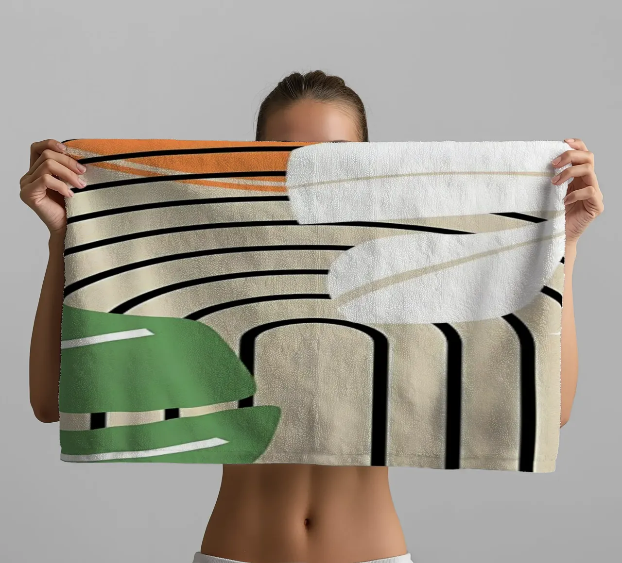 Tropische abstracte kunstdruk badhanddoek van James M Coyle