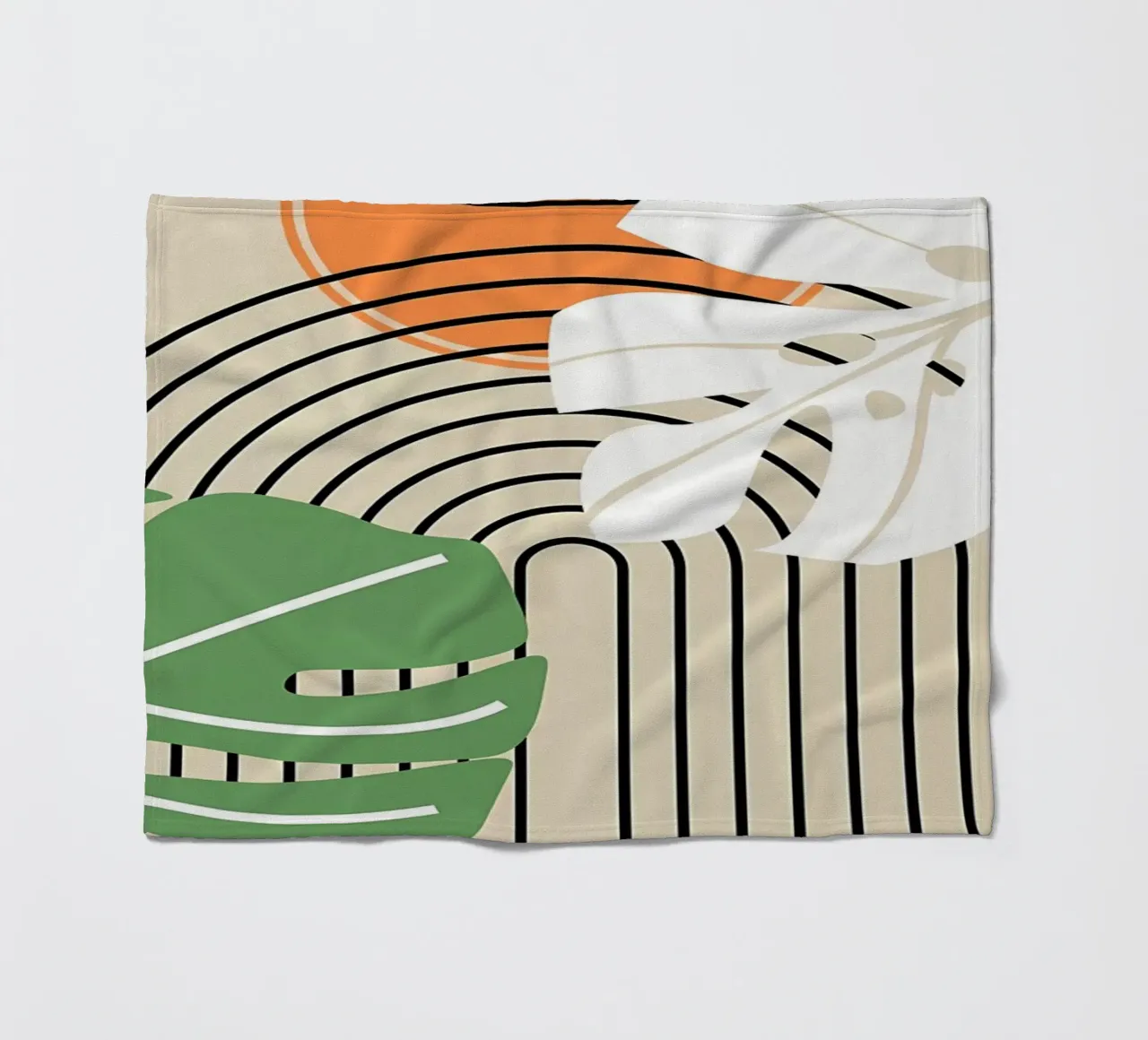 Tropische abstracte kunstdruk fleecedeken van James M Coyle