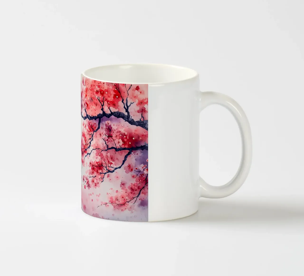 Paesaggio dei ciliegi in fiore tazza in ceramica da Rebecca Clark Wyrick