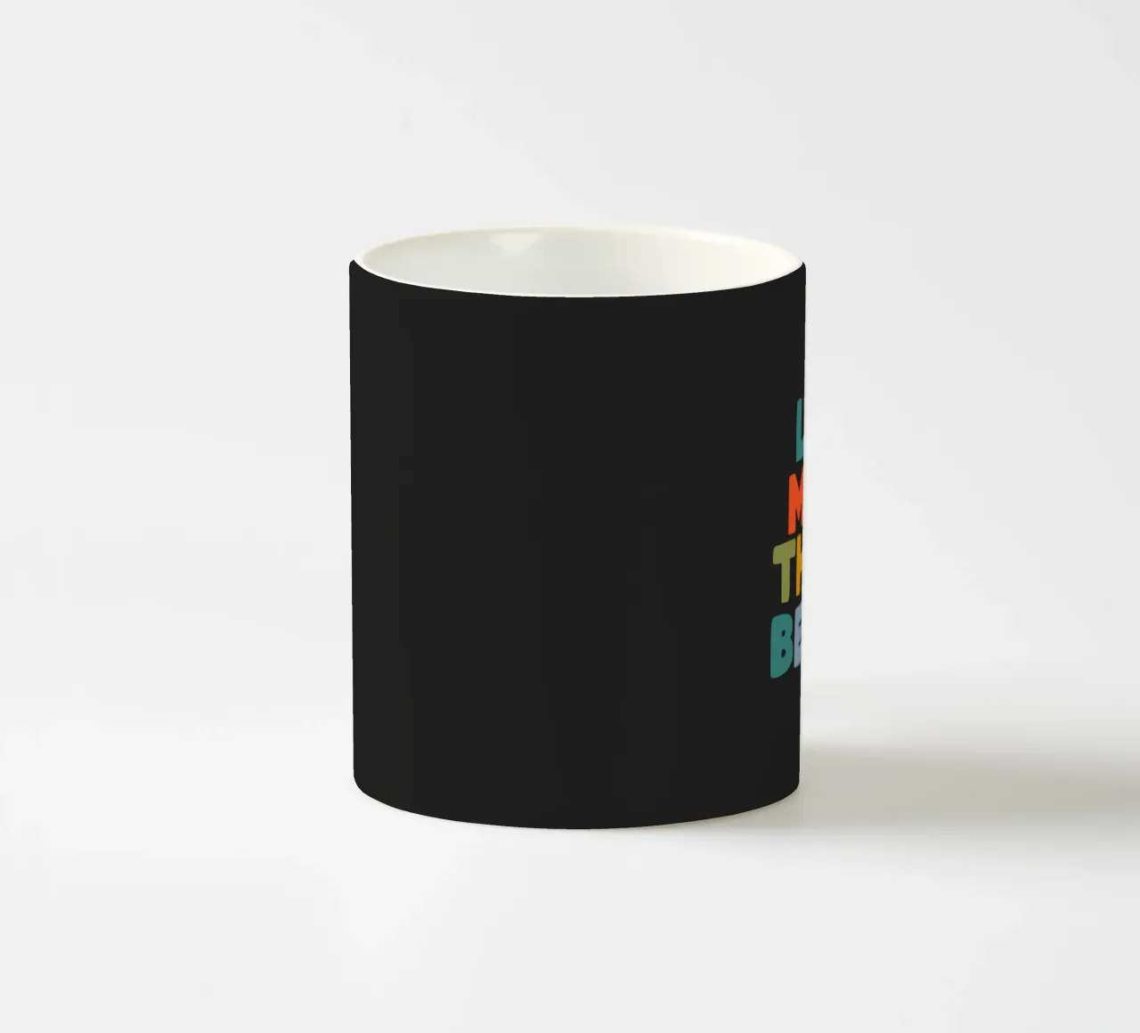 Lets Make Things Better Colourful Inspiring Typography Print ceramic mug by THE MOTIVATED TYPE