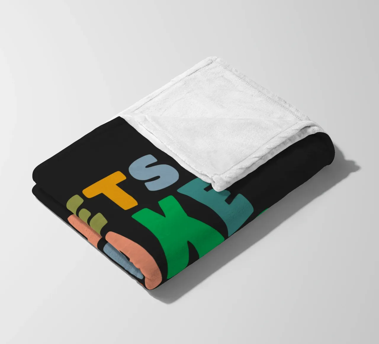 Lets Make Things Better Colourful Inspiring Typography Print fleece blanket by THE MOTIVATED TYPE