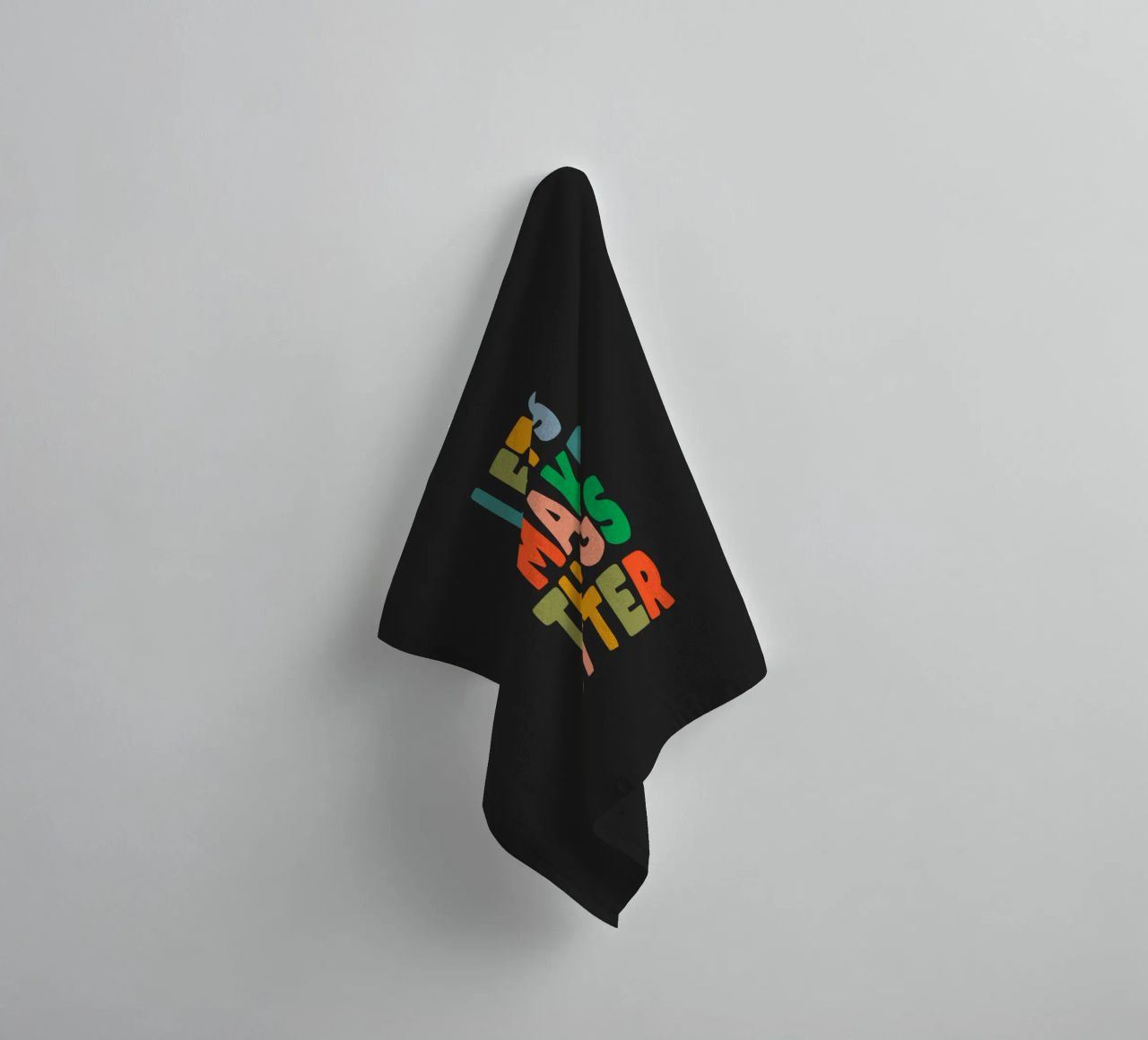 Lets Make Things Better Colourful Inspiring Typography Print towel by THE MOTIVATED TYPE